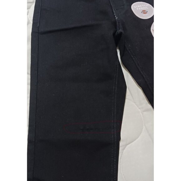 Dickies Women's Curvy Fit Skinny Leg Denim Jean Black Size 2 New - Picture 4 of 12